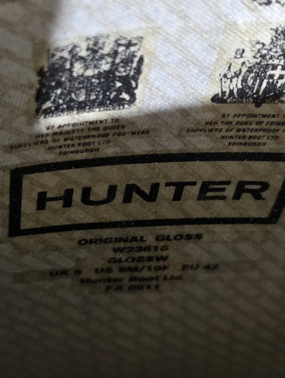 Hunter Original Gloss Tall Black Boots